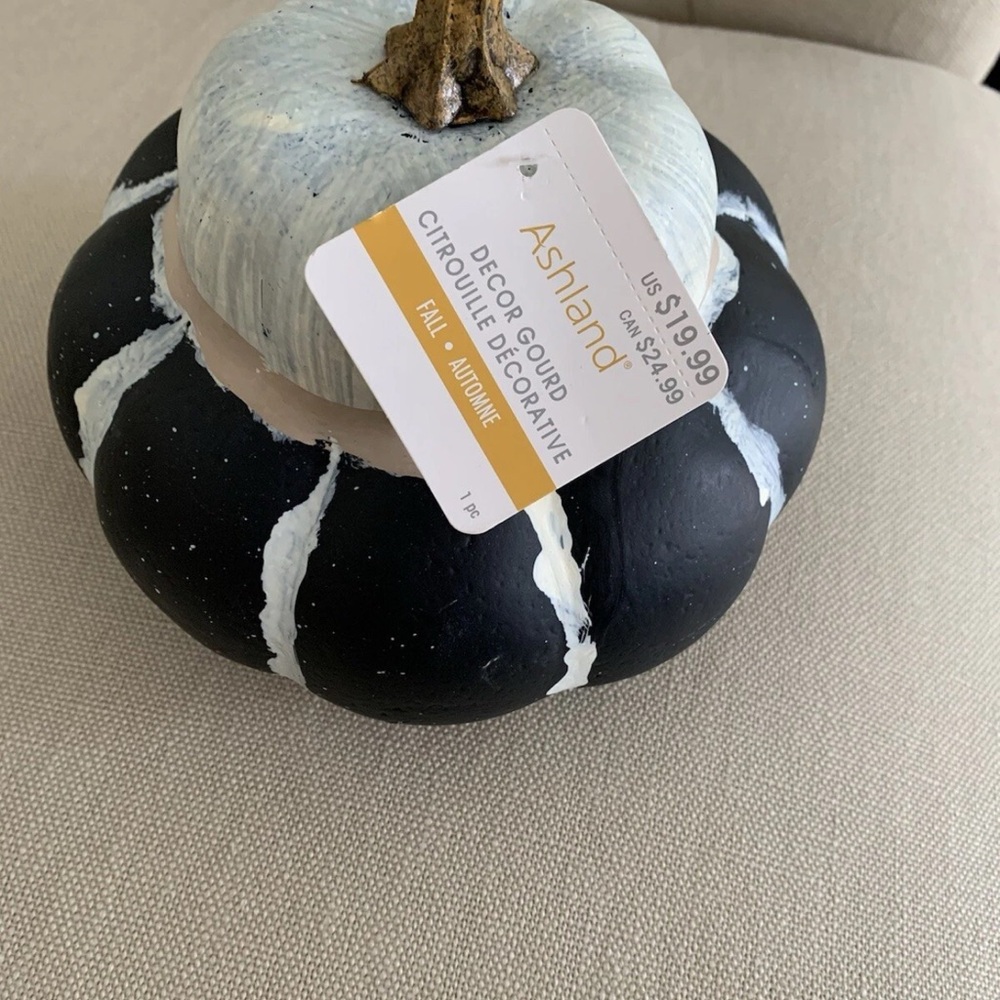 Ashland Black and Gray Decorative Gourd